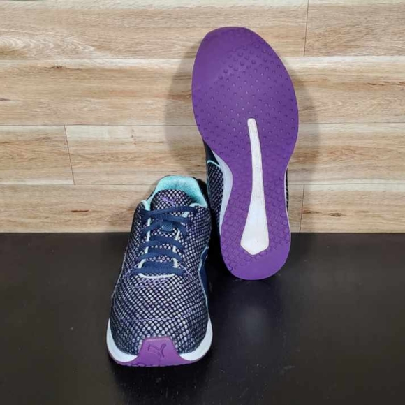 Puma Burst Tech Crosstrainer Royal Purple Blue Sneakers Women's Size 8 - Picture 10 of 10